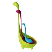 Ingeniuso Loch Ness Family Ladle, Colander, Tea Ball Infuser, Silicone - Multicolor
