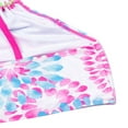 thumbnail image 4 of 2Pcs Kids Girl Tie Dye Bikini Set Fish Scale Ruffle Halter Swimsuit Toddler One Shoulder Bathing Suit Summer Outfits Set, 4 of 6