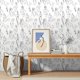 thumbnail image 4 of 1pc Room Decoration Female Body Line Art Mural Texture Wall Background Self Adhesive Waterproof Wallpaper 17.7in*78.7in, 4 of 4