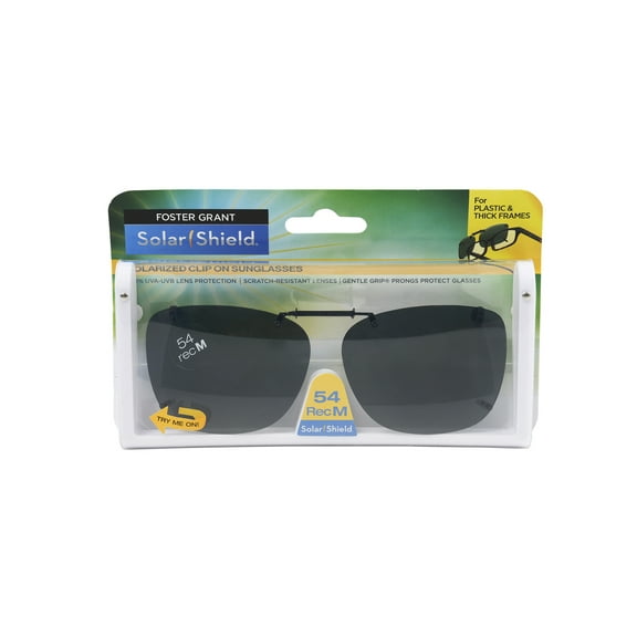 Solar Shield Dioptics Unisex Rectangle Fashion Sunglasses, Black, 54 Rec M