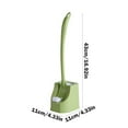 thumbnail image 3 of WZXPWT Toilet Brush, Bathroom Cleaning Kit with Retractable Handle, Soft Bristle Toilet Scrubber & Holder, Household Hygiene Solution, 3 of 6