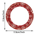 thumbnail image 3 of Beautynvta Snowflake Christmas Tableware Set, 7'' Disposable Red Snowflakes Plates for Xmas Party Supplies, Family Dinners, Serves 20 Guests, 3 of 4
