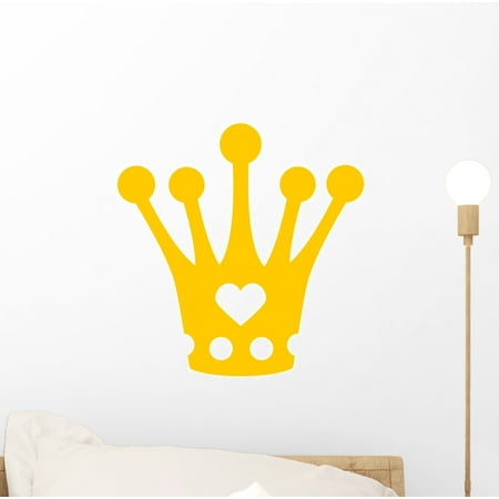 Crown for Little Princess Wall Decal Wallmonkeys Peel and Stick Decals for Girls (12 in H x 12 in W) (Peel And Stick Crown Molding Best Price)