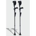 thumbnail image 2 of Ergobaum 7G Black Mamba de Ergoactives. 1 par (2 unidades) de muletas ergonómicas para antebrazo - Adultos de 1,50 a 1,98 m, ajustables (fibra de carbono auténtica), 2 of 5