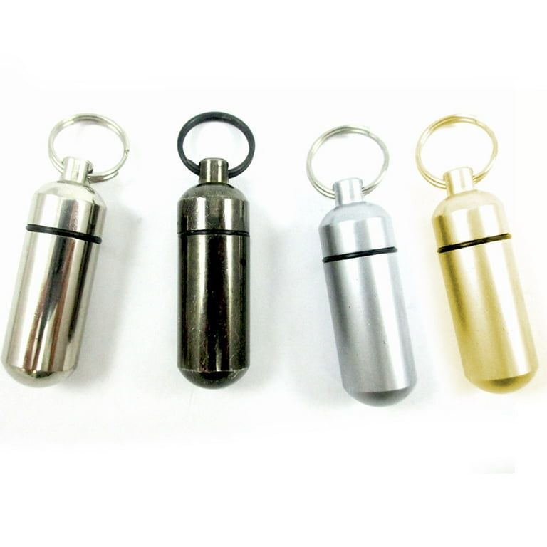 6 Bison Tubes Geocaching Micro Cache Logs Geocache Containers ID Pill Holder Fun, Gold