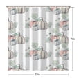 thumbnail image 5 of Rustic Autumn Pumpkin Harvest Shower Curtains,Washable Show Curtain with Hooks Retro Polyester Fabric Bathroom Curtains for Halloween Thansgiving Christmas Hotel Dorm, 5 of 5