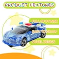 thumbnail image 4 of BESTSKY Toy Cars,Plastics Pull Back Cars,Light Effect Car Toys for Babies,Black, 4 of 7
