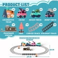thumbnail image 5 of LINXUXIE Toddler Train Set, Kids Magnetic Train Tracks Toys for Boys&Girls, Baby Christmas Birthday Gifts for 3-5 5-8 Year Old, 5 of 12