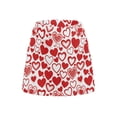 thumbnail image 5 of Garronmavis Valentines Red Hearts Print Valentines Day Skirt Womens Mini Golf Skort Size XL Athletic Shorts Pockets Mini Tennis Skirt Skort High Waisted Skirts Athletic Running, 5 of 7