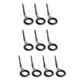 thumbnail image 3 of 10Pcs Stainless Steel Fishing Rods Leader Knee Fishing s Set for Bars, Ice, 3 of 5