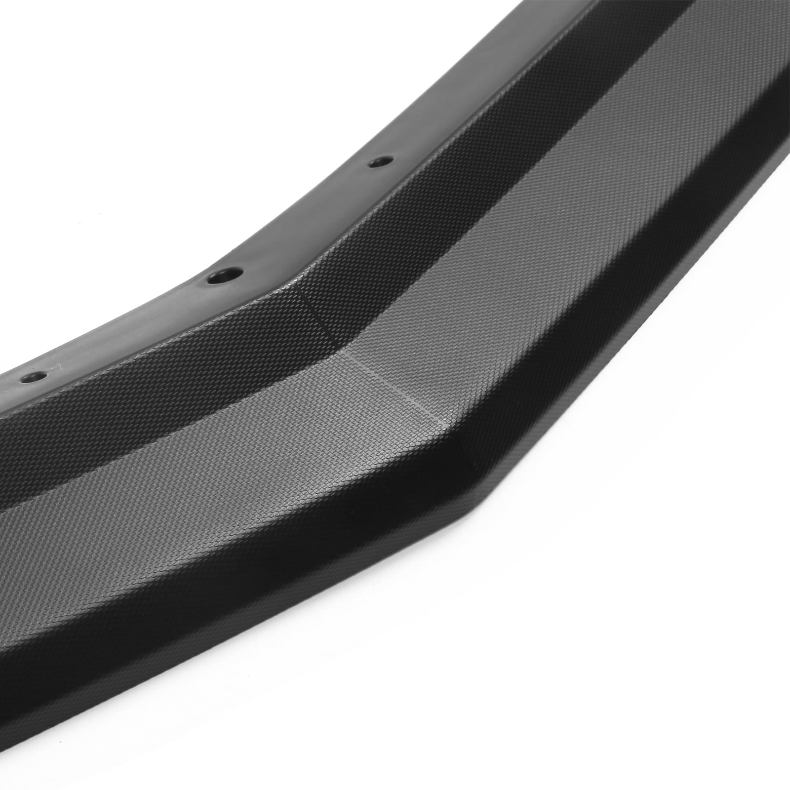 Ikon Motorsports Compatible with 2020-2025 Chevy Corvette C8 Front Bumper Lip Z51 Style PP Texture Black Air Dam Chin Lip Splitter 3PCS