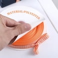 thumbnail image 3 of NOGIS Orange Gingham Ribbon, 0.4 inch x 50Yd Orange and White Thin Crafts Ribbon Buffalo Checker Ribbons for Hair Accessories Picnic School and Birthday Gift Wrapping, 3 of 7