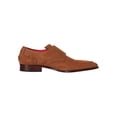 thumbnail image 3 of Jeffery West Suede Monk Shoes, Brown, 3 of 9