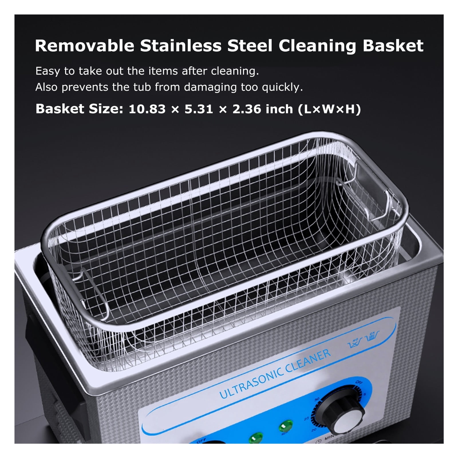 4.5L Ultrasonic Cleaner 40kH Ultrasonic Cleaning Machine Heated Ultrasound Cleaner Bath for Glasses Jewelry Bike Chain
