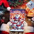 thumbnail image 5 of 2D Christmas Snowman Holiday Advent Calendar Set 2024 Festive Tree Ornaments Home Decoration Countdown, 5 of 7