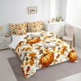 thumbnail image 3 of Castle Fairy Botanical Pumpkin 7-Piece Twin Bedding Sets for Teens,Chic Flower Bedding Comforter Set,Thanksgiving Day Breathable Sheet Sets,Ultra Soft Home Decor, 3 of 8