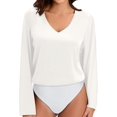 thumbnail image 1 of Xishao playera de manga larga con cuello redondo para mujer Xishao ropa, 1 of 2