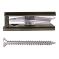 thumbnail image 4 of CRL SCU4PN Polished Nickel Square Style Hole-in-Glass Fixed Panel U-Clamp, 4 of 5