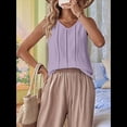 thumbnail image 4 of Camisetas de Sin Mangas para Mujer, Blusas Informales Holgadas con Cuello en V, Blusas Tipo Túnica, Color , Talla M, 4 of 9