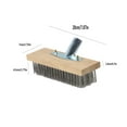 Stainless Steel Wire Floor Brush Head, MultiPurpose Steel Metallic