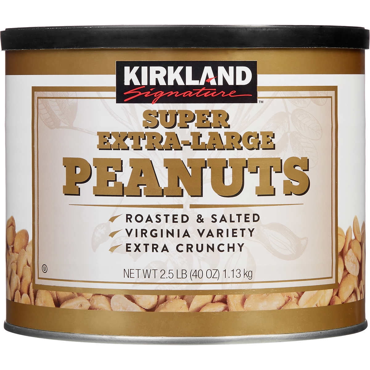 KS Kosher Roasted and salted  Super Extra-Large Peanuts, 2.5 lbs