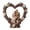 A#040, variant on Heart Shaped Couple Sculpture, Resin Bride & Groom Figurine with White Flowers, Romantic Wedding Gift, Anniversary Present, Valentine's Day Decor, Home Shelf Ornament, Bridal Shower Favor