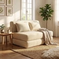 thumbnail image 1 of QinaQin Sofá cama plegable 4 en 1, futón de piso con espuma de alta densidad, ideal para sala, recámara, departamento o cuarto de visitas, 1 of 7