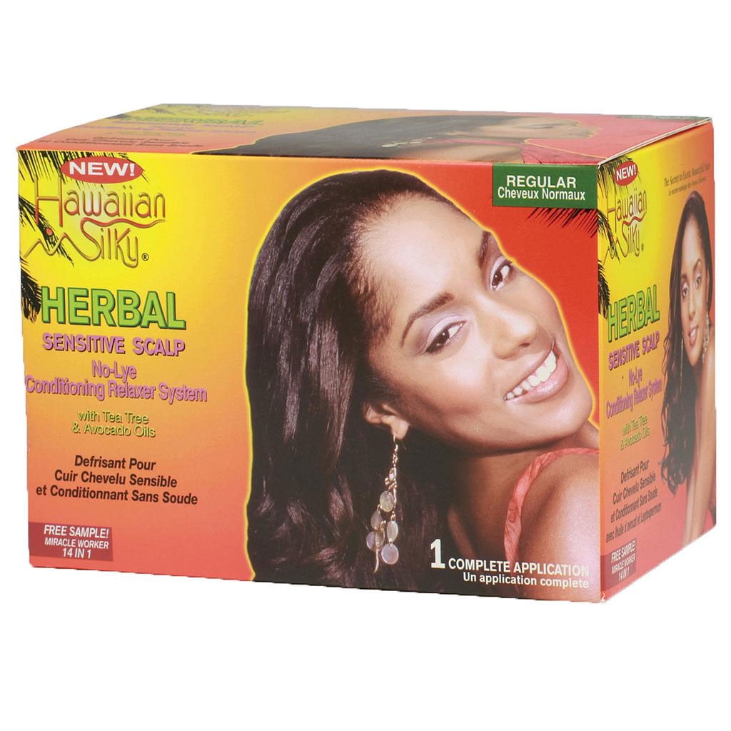 Buy Hawaiian Silky Herbal Sensitive No Lye Relaxer System Regular, 1
