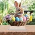 thumbnail image 2 of YingYouFu Easter 2D Acrylic Table Decoration Bunny Shape Stand for Home Living Room Bedroom Festive Centerpiece, 2 of 6