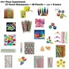 200+ Pc Back To School Assortment ~ 48 Pencils / 24 Sharpeners / 144+ Erasers