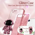 thumbnail image 4 of for iPhone 6s Case for iPhone 6 Case, Women Girls Astronaut Clear Glitter Phone Cases for iPhone 6s/6 with Spaceman Stand, Cute Electroplated Sparkly Space Phone Cover for iPhone 6/6s, 4 of 12