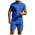 thumbnail image 2 of TMOYZQ Summer Men Short Sets Outfits 2 Piece Short Sleeve Golf Shirt Shorts Set Casual Sport Short Sets, 2 of 5