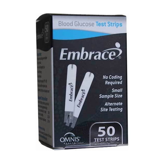 Embrace Blood Glucose Test Strip (50 Count)