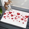 thumbnail image 4 of Valentine's Day Large Area Rugs for Bedroom Living Room, Soft Non Slip Carpet Bedside Rug, Pink Red Love Sweet Falling Heart Romantic Rectangular Floor Cover Kitchen Accent Rug 2'x3' for Office, 4 of 9