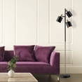 thumbnail image 4 of Novogratz x Globe Electric 67" 3-Light Matte Black Track Tree Lamp Matte Brass Accents, 4 of 6