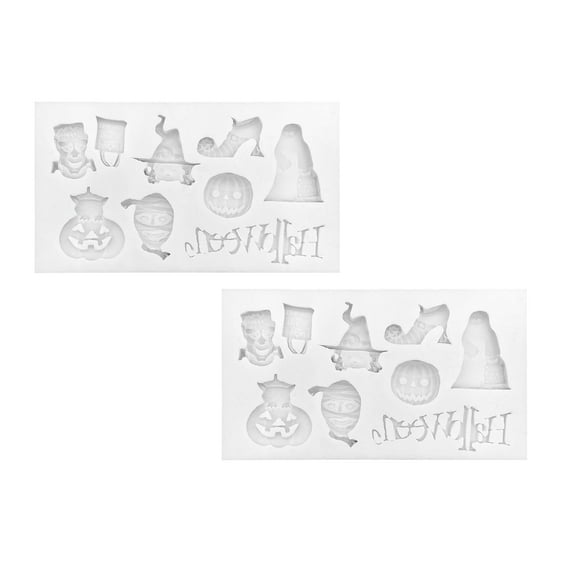 Big Candy Molds Silicone Shapes Pumpkin Silicone Witch Decoration Cake Festival Halloween Baking Cake Mould
