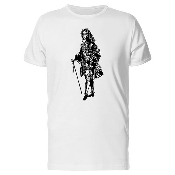 Aristocrat B&W Sketch T-Shirt Men -Image by Shutterstock, Male 4X-Large