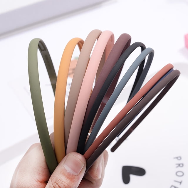Aro para el pelo de color Morandi esmerilado simple para mujer, banda para el pelo fina prensada dentada que combina con todo, para maquillaje, lavado de cara