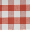 thumbnail image 3 of Contemporary Home Living Buffalo Check Ribbed Cotton Placemats - 19" - Ginger Orange and White - Set, 3 of 3