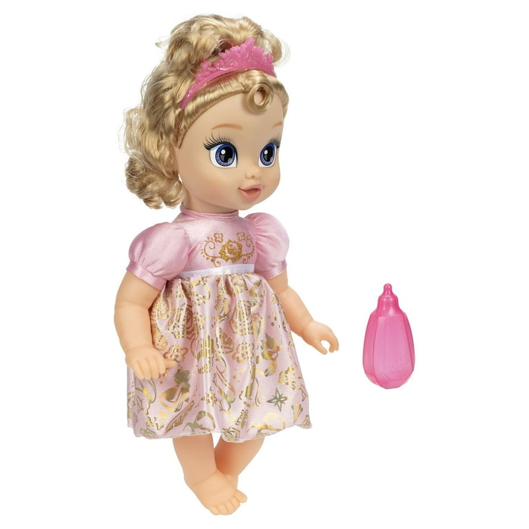 Disney Princess Deluxe Aurora Baby Doll Includes Tiara and Bottle