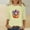 Yellow, variant on AOOCHASLIY Women's Blouse Fashion Women Mid-length 3/4 Sleeves Round Neck Casual Printed T-shirt Tops