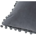 thumbnail image 4 of EastVita Throw Pillow Covers With Pom Poms Soft Solid Velvet Pillow Cases Square Decorative Cushion Covers For Couch Bedroom Car Sofa Outdoors, 4 of 8