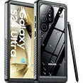 thumbnail image 1 of wonima11 Lanhiem for Samsung Galaxy S22 Ultra Case, IP68 Waterproof Dustproof with Built-in Screen Protector, Heavy Duty Full Body Protective Phone Case for Samsung S22 Ultra 5G, Black/Clear, 1 of 1