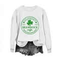 thumbnail image 2 of Clearance EGNMCR Womens 2024 St Patricks Day Shirt Luck Green Shamrockes Irish Shirts Outfits Crewneck Long Sleeve Pullover Sweatshirt Plus Size T Shirts Tops, 2 of 4