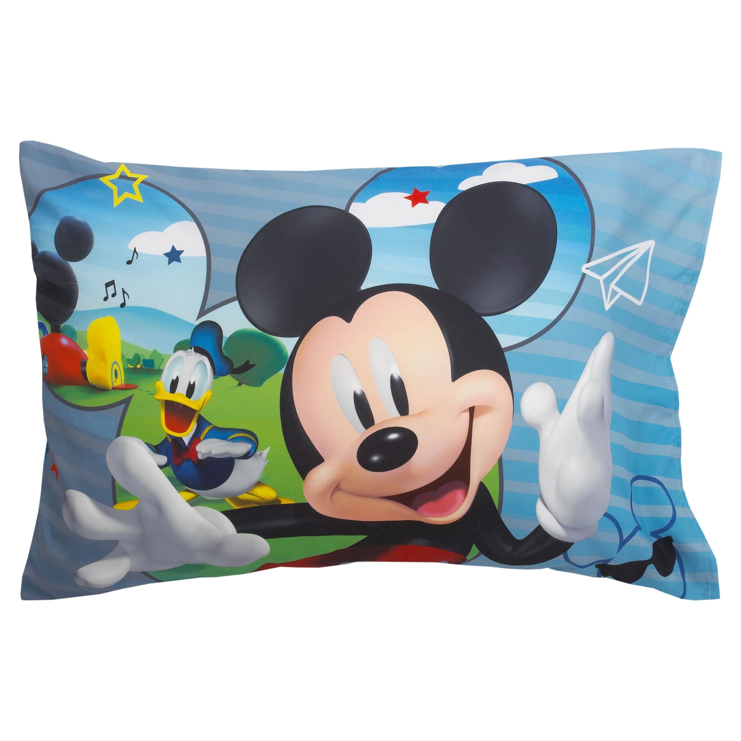 Disney Mickey Mouse Fun with Friends Toddler Bedding Sets, Toddler Bed, Blue, 4-Piece