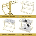 Bathroom Organizer Countertop Perfume Makeup Cosmetics Storage Display ...
