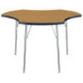 thumbnail image 3 of ECR4Kids 48in Cog Contour Thermo-Fused Adjustable Activity Table Oak/Navy/Silver - Standard Swivel, 3 of 4
