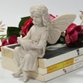 thumbnail image 2 of Sitting Fairy Garden Statue Resin Reading Girl Outdoor Statue Yard Lawn Art Sculptures Home Decor, 2 of 8