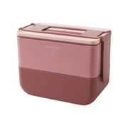 ENJOYW 800/1600ML Lunch Box Portable Good Sealing PP Single/Double Layer Food Container Household Supplies Lunch Box