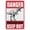 Warning Sign 5, variant on Colour Coded Cleaning Sign 8"x12" Metal Aluminum Pre-Drilled Holes, Indoor Outdoor For Fence Door Gate, Colour Coded Cleaning Marker